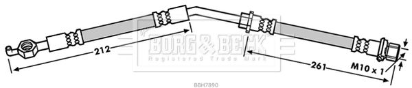 BORG & BECK Bremžu šļūtene BBH7890
